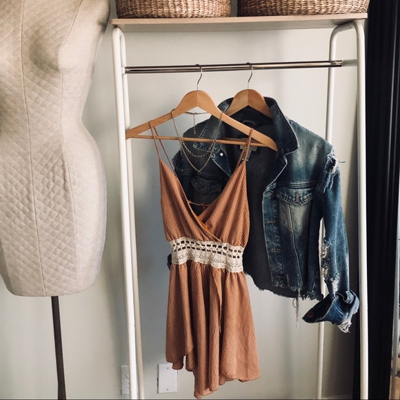 Pin-Stripe Romper - Picture 2 of 4